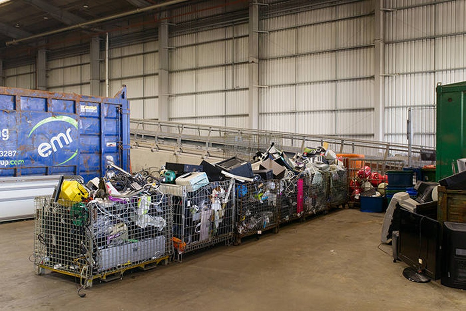 The Veolia recycling facility in Southwark, London, is one of the biggest facilities in the UK © Leo Goddard